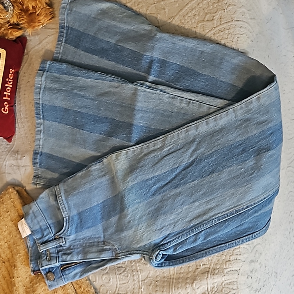 Lee striped flare jeans